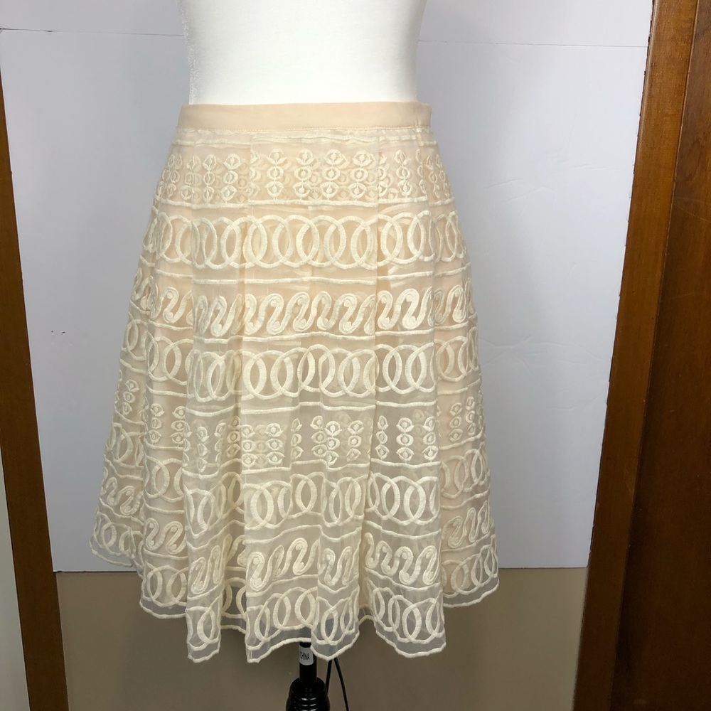 Nordstrom Champagne and Strawberry Skirt Sz M